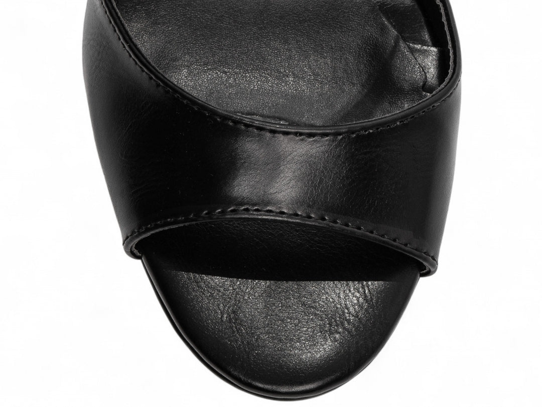 Sandalia Feminina Meia Pata Preto